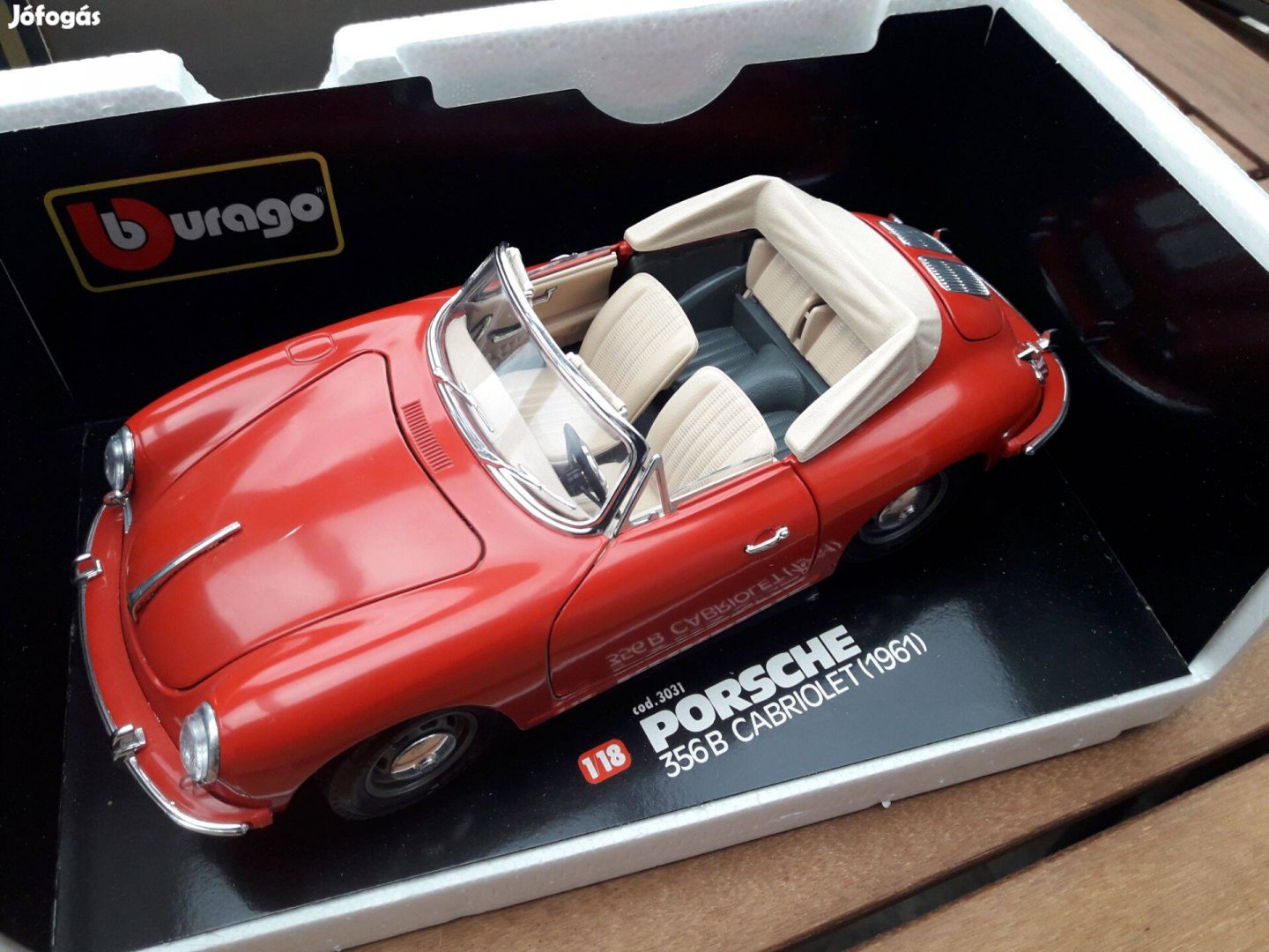 Bburago Burago Porsche 356B Cabriolet (1961) 1/18 modell