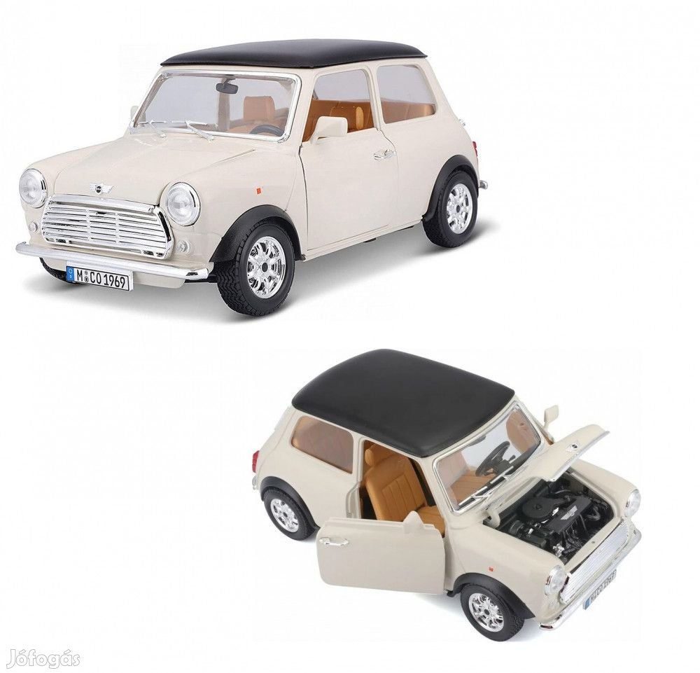 Bburago Premium Edition 1/18 Mini Cooper (1969 ) 17 cm kormányozható,