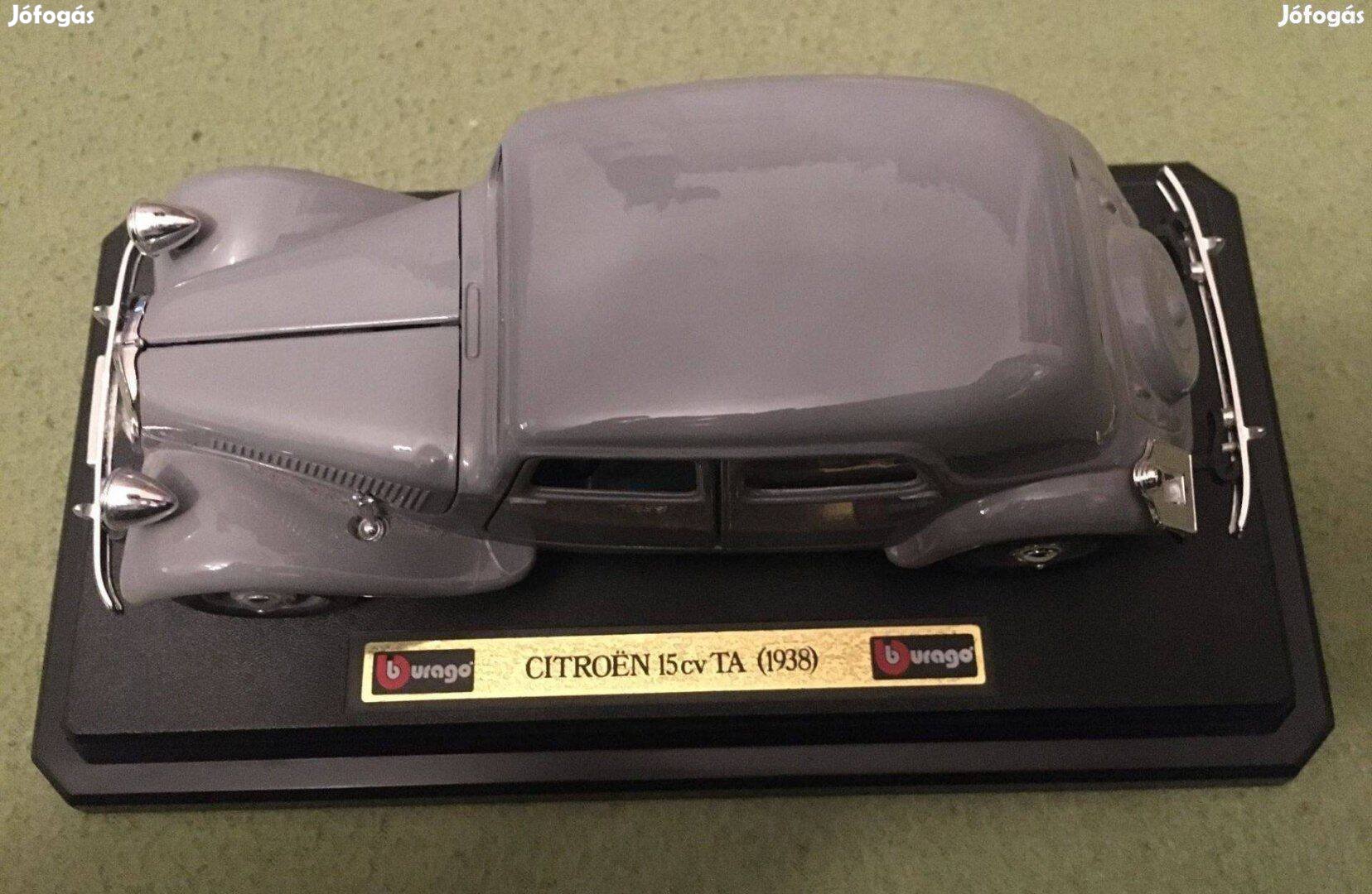Bburago játék autó modell 1/24 1:24 Citroen 15 cv TA