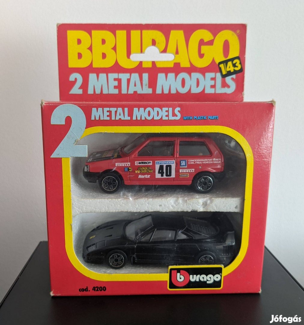 Bburago modellek - Fiat, Ferrari - 1992