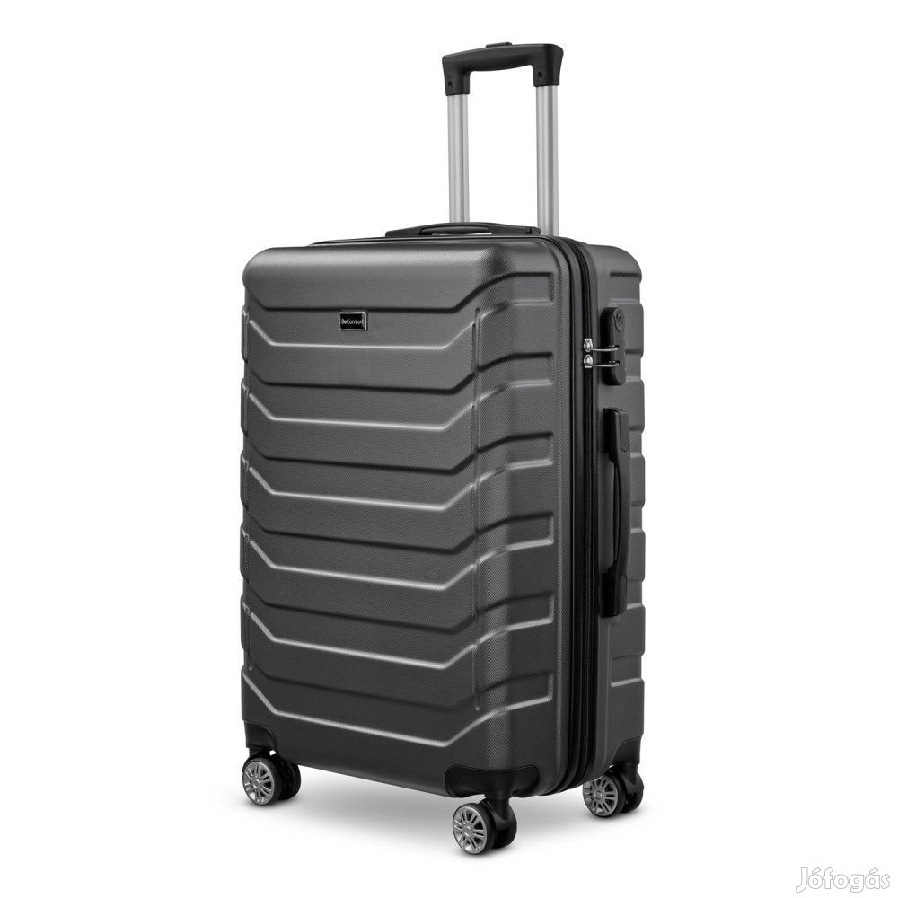 BeComfort L03-G-65, ABS, guruló, szürke bőrönd 65 cm