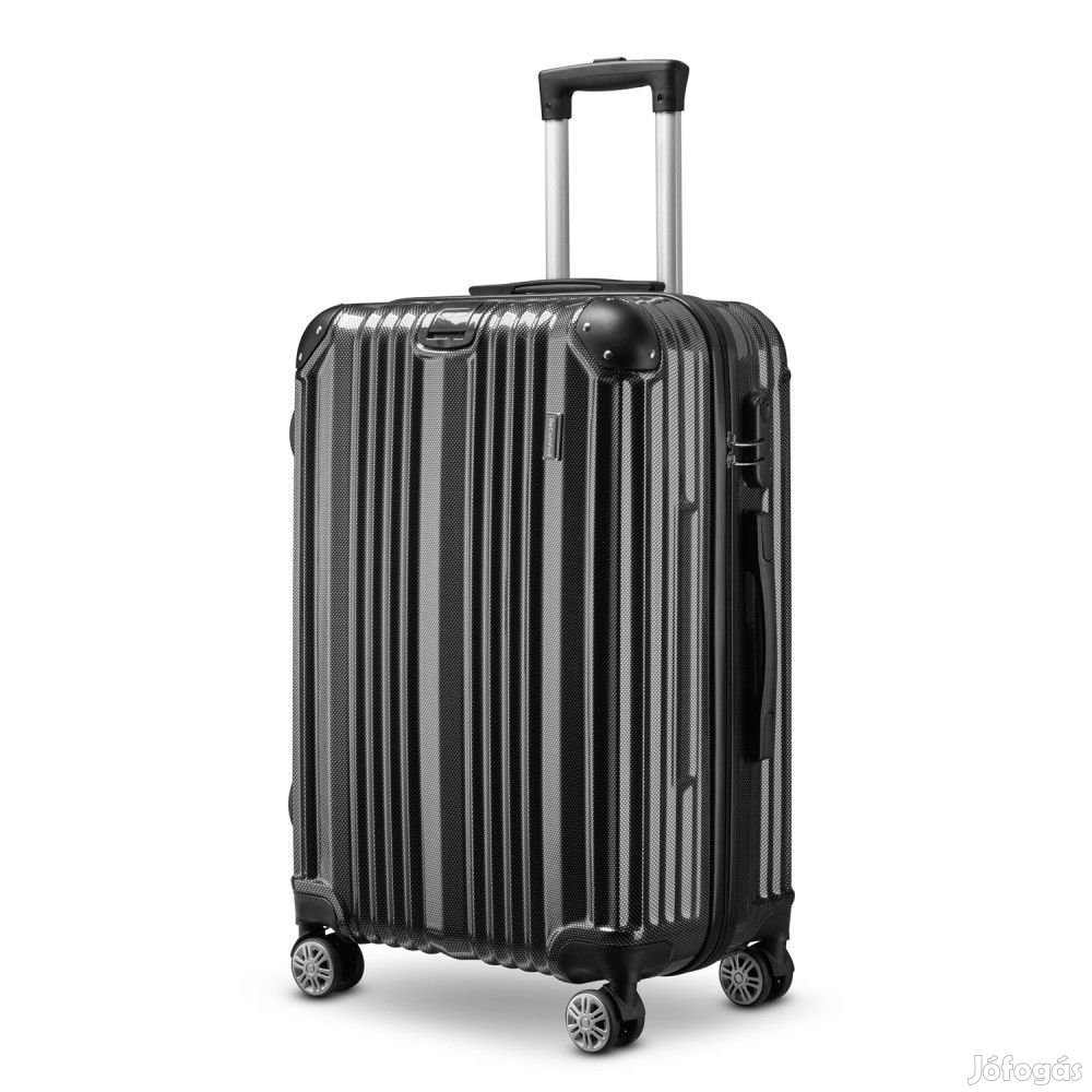 BeComfort L07-G-55, ABS, guruló, szürke bőrönd 55 cm