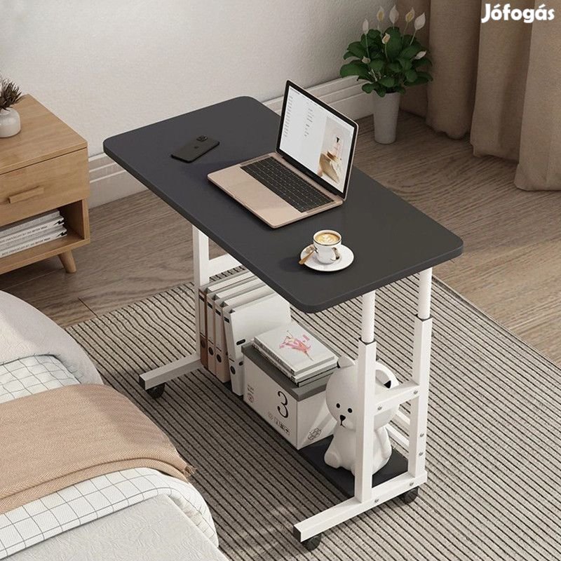 BeComfort LS05-2 állványos laptop tartó 80x37x(60-90)cm fekete