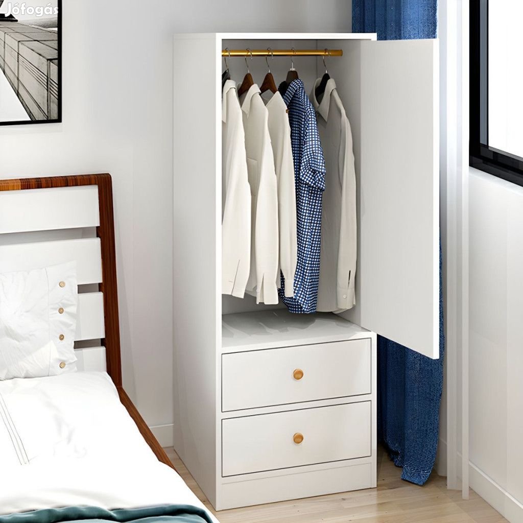 BeComfort ajtós gardróbszekrény ruhásszekrény akasztós 60x40x180 cm f