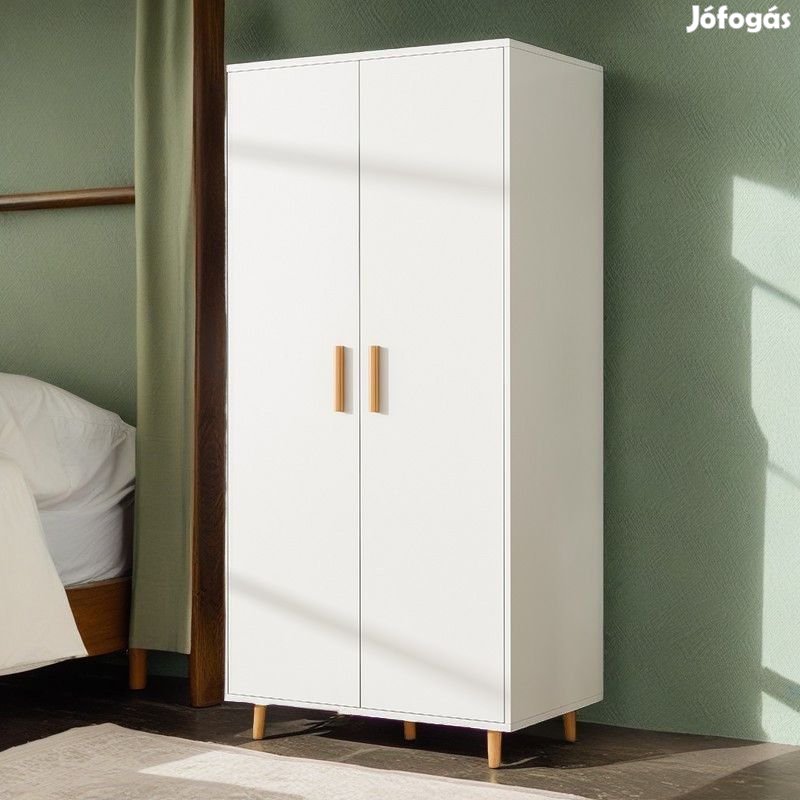 BeComfort kétajtós gardróbszekrény ruhásszekrény akasztós 80x45x182 c