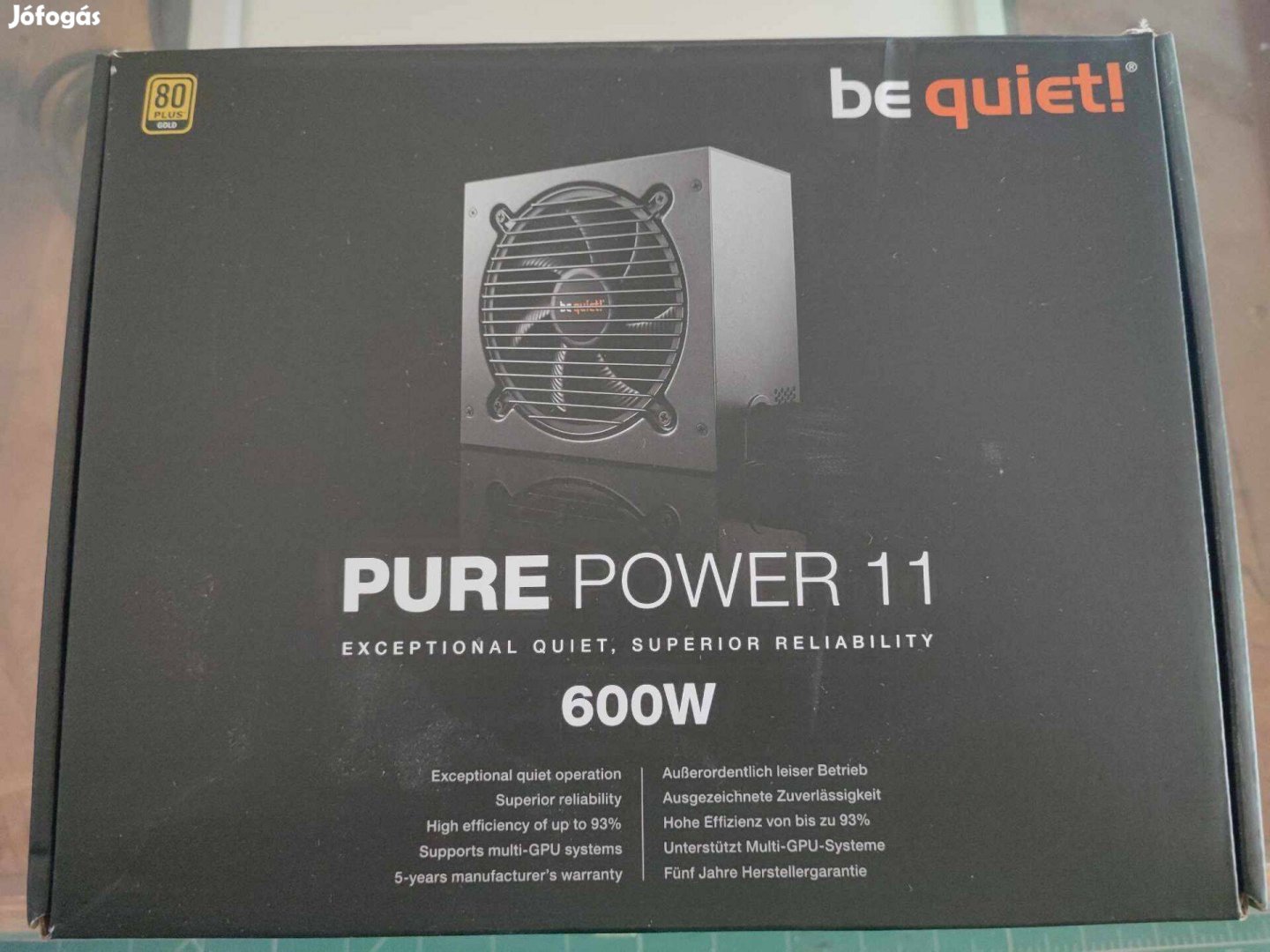 Be Quiet! Pure Power 11 600W tápegység