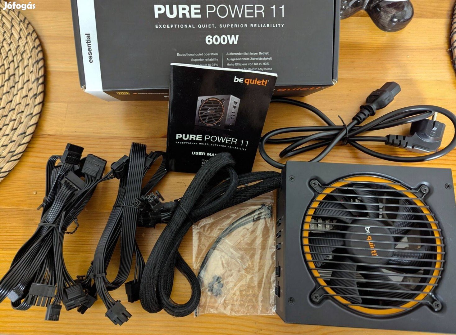 Be quiet! Pure Power 11 600W CM 80 Plus Gold félmoduláris tápegység