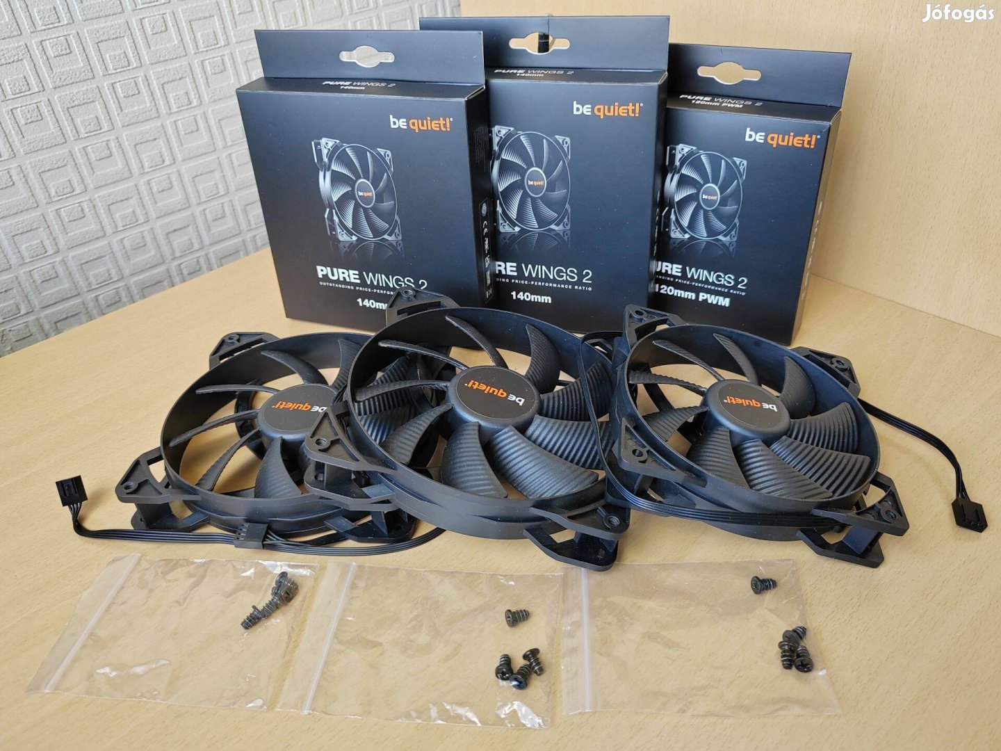 Be quiet! Pure Wings 2, 1db 120mm és 2db 140mm ventilátor
