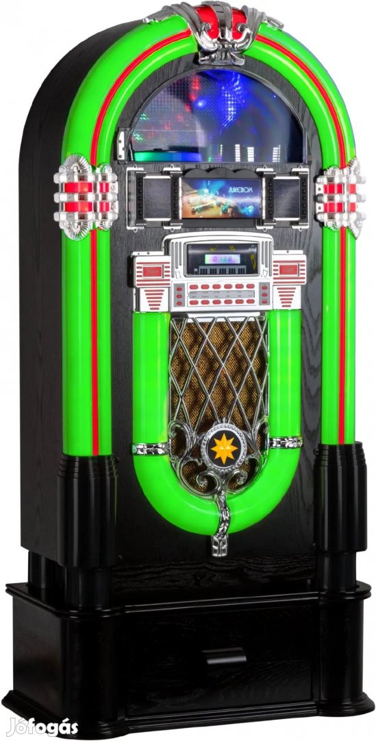 Beatfoxx Lacoon Golden Age Jukebox CD, USB, MP3, rádió és Bluetooth