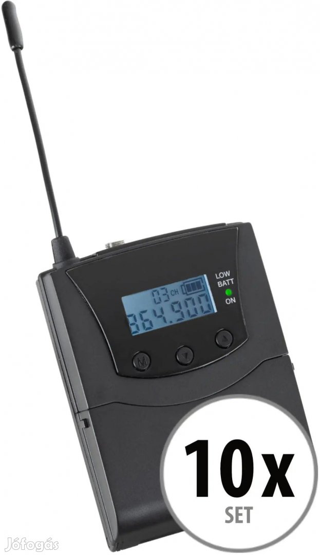 Beatfoxx Silent Disco V2 SDR-BP30 Testcsomag Vevő 10x Szett
