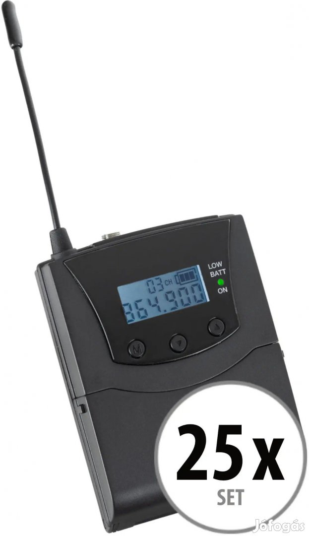 Beatfoxx Silent Disco V2 SDR-BP30 Testcsomag Vevő 25x Szett