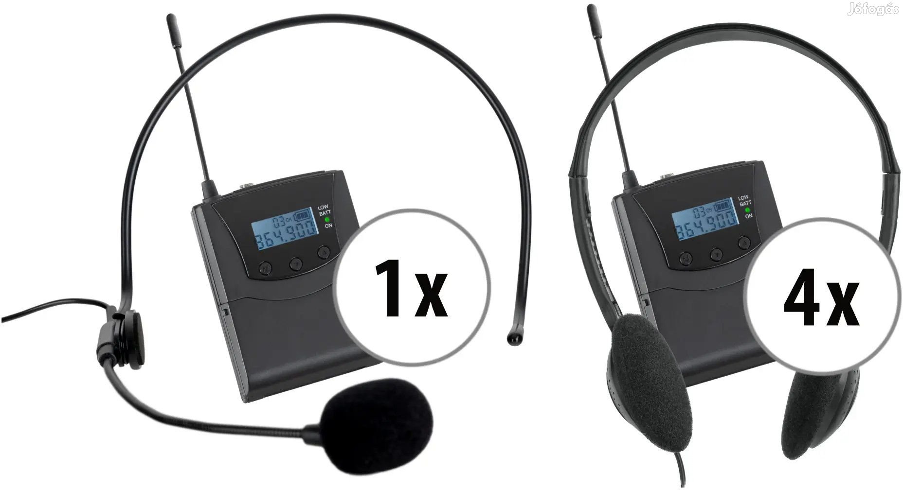 Beatfoxx Silent Guide V2 Együttes Szett Adóval és 4 Vevővel