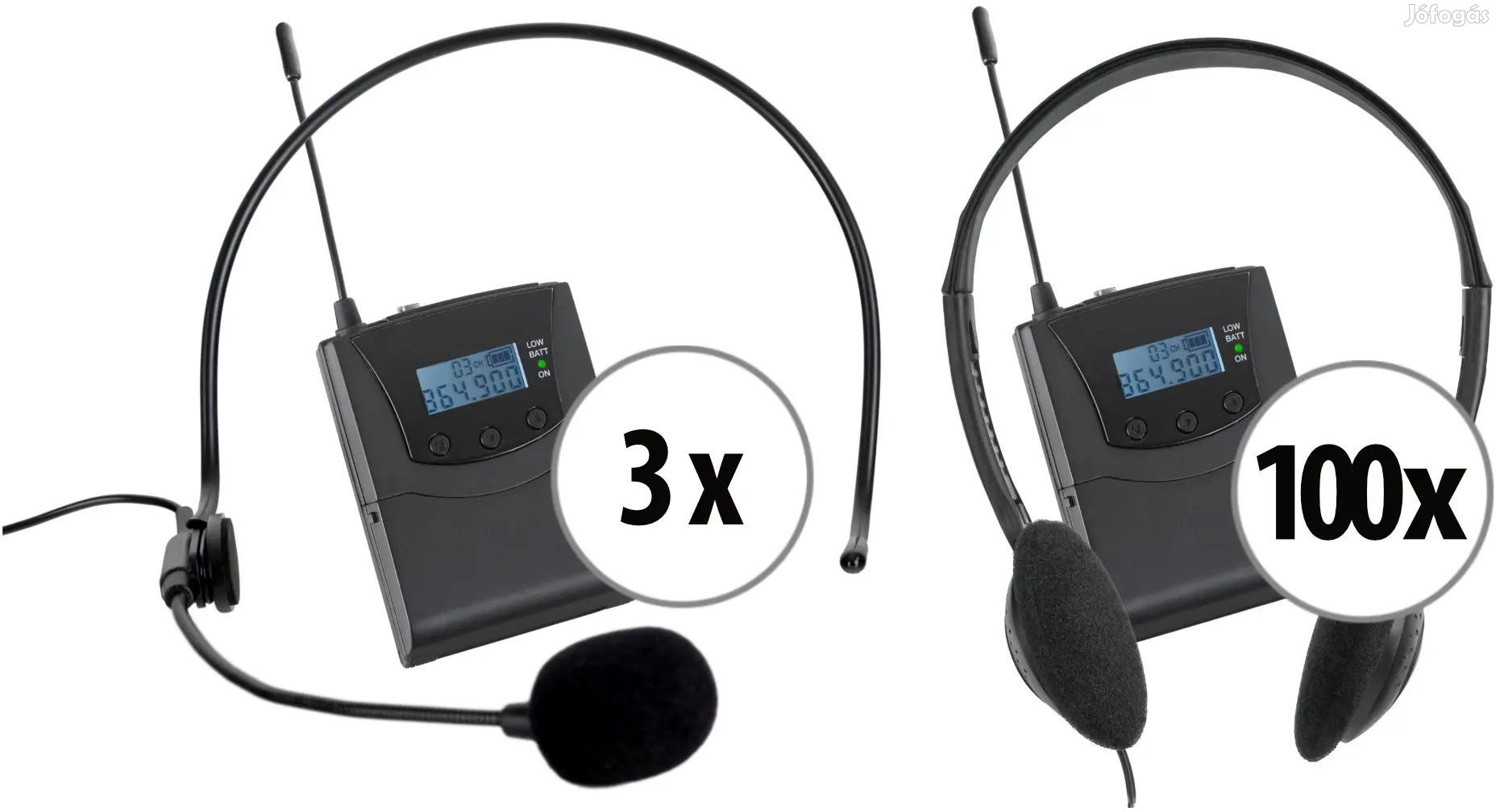 Beatfoxx Silent Guide V2 Konferencia Szett 3 Adóval és 100 Vevővel