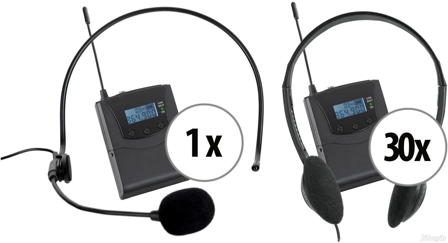 Beatfoxx Silent Guide V2 Múzeumi Szett Adóval és 30 Vevővel
