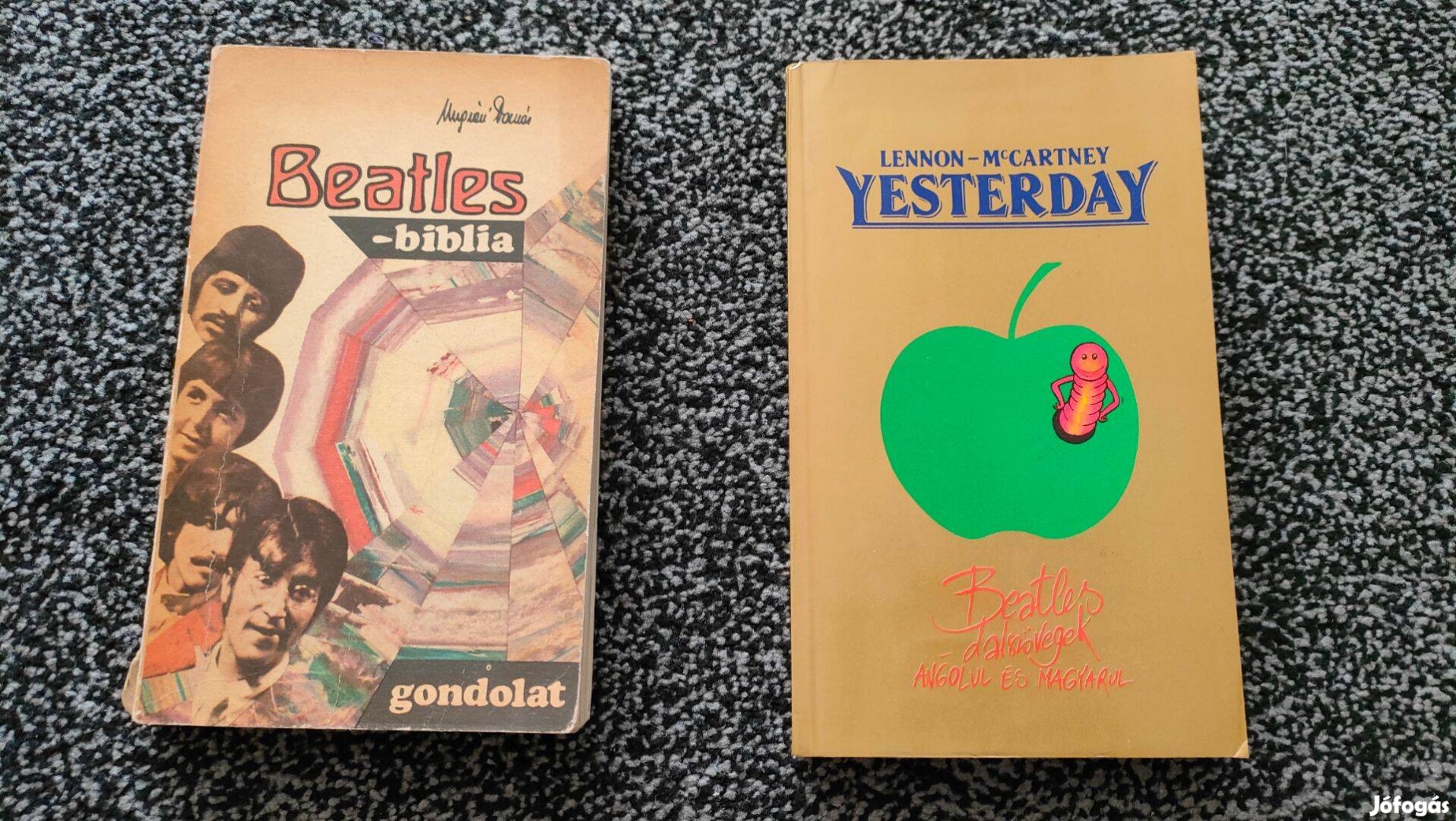 Beatles dal szöveg könyv angolul-magyarul, popzsebkönyv, hímzés