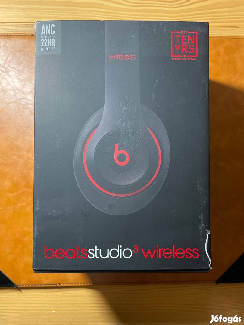 Beats Studio3 wireless fejhallgató / Újszerű / Számla + Garancia