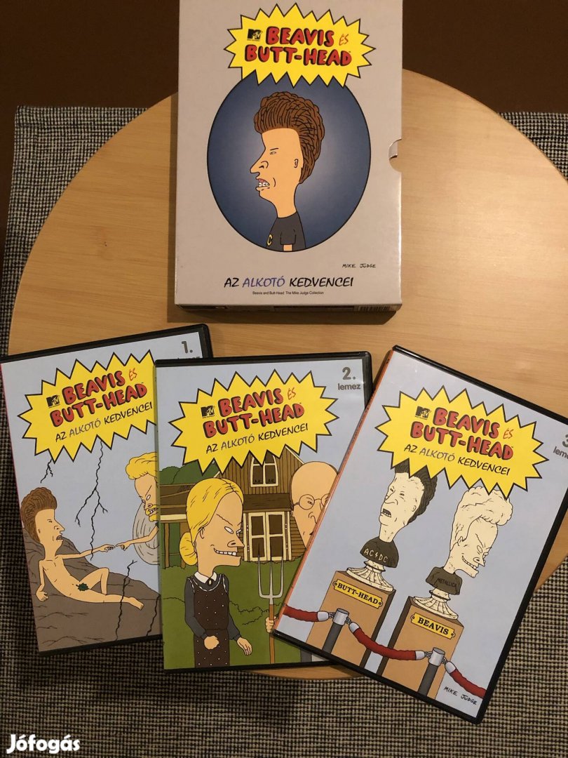 Beavis and Butt head 3 lemezes díszdobozos dvd. 