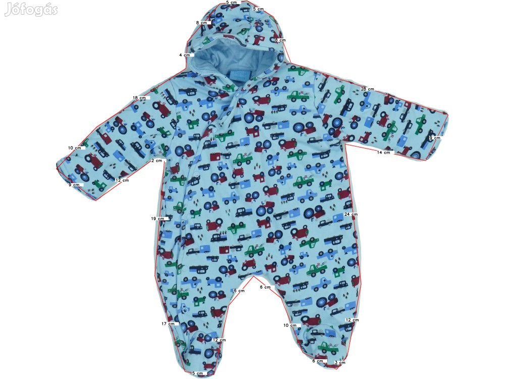 Bebe Bonito Használt (újszerű) Fiú Baby overál (Méret: 68)