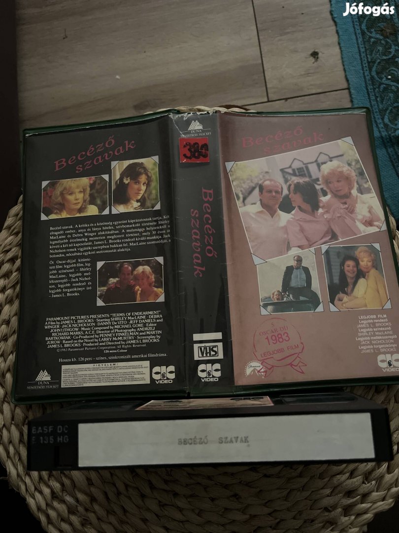 Becéző szavak vhs