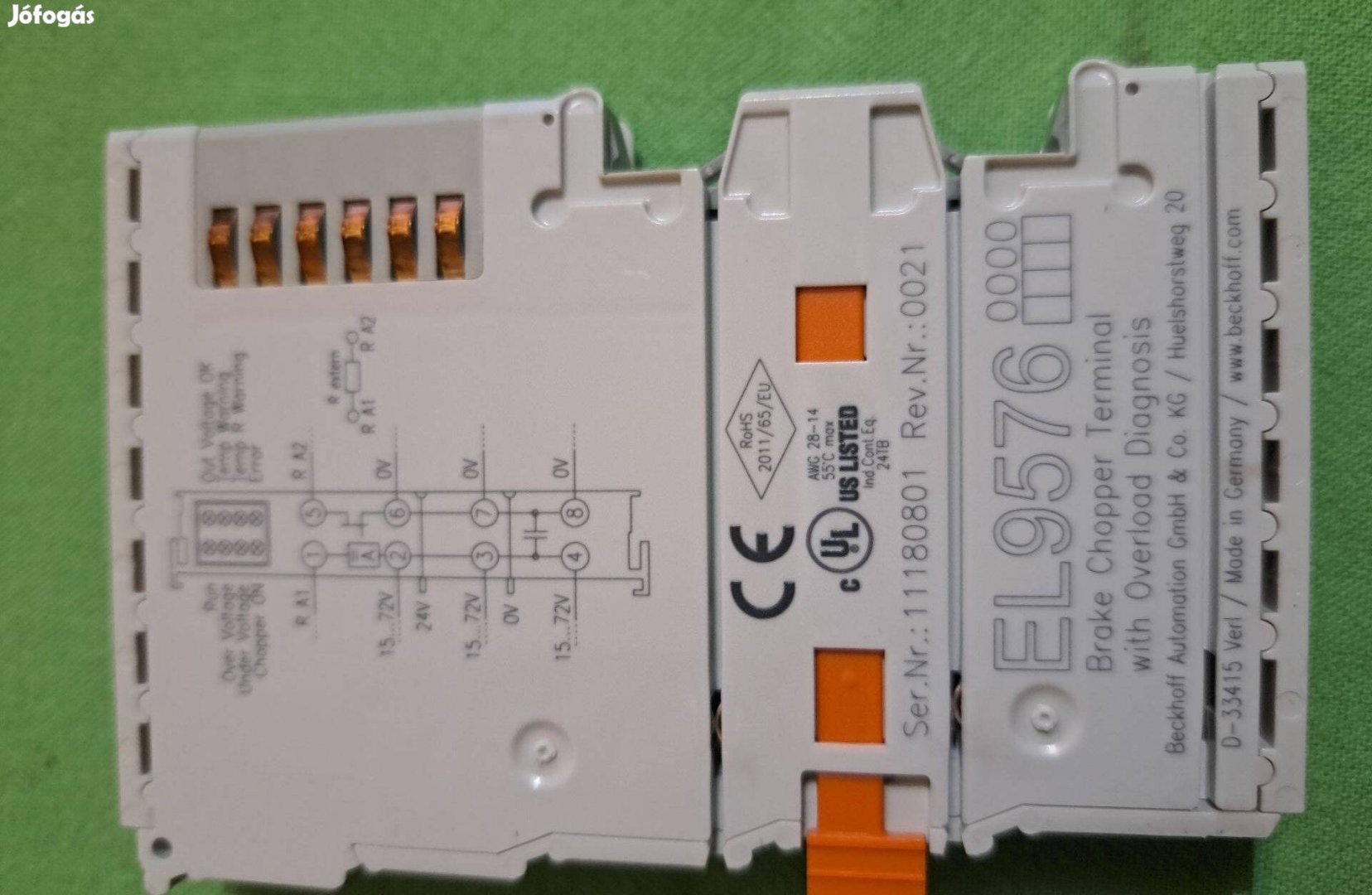 Beckhoff PLC modul EL9576