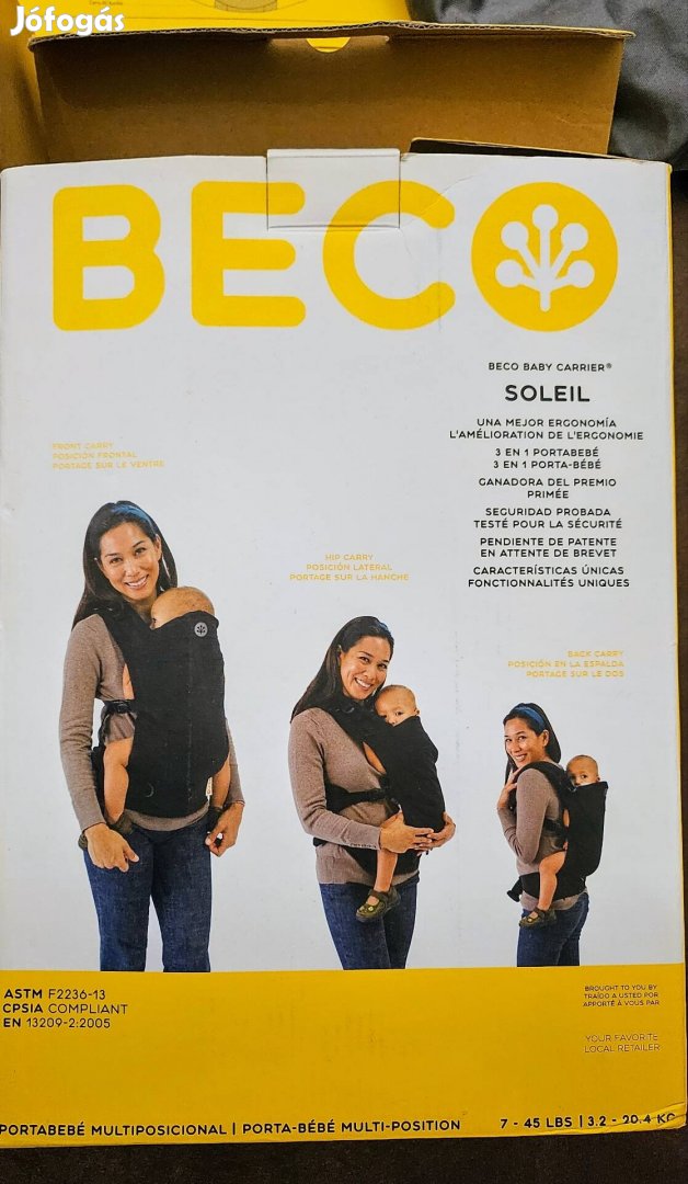 Beco Soleil babahordozó 3-20 kg + ajándék baba autós tükör 