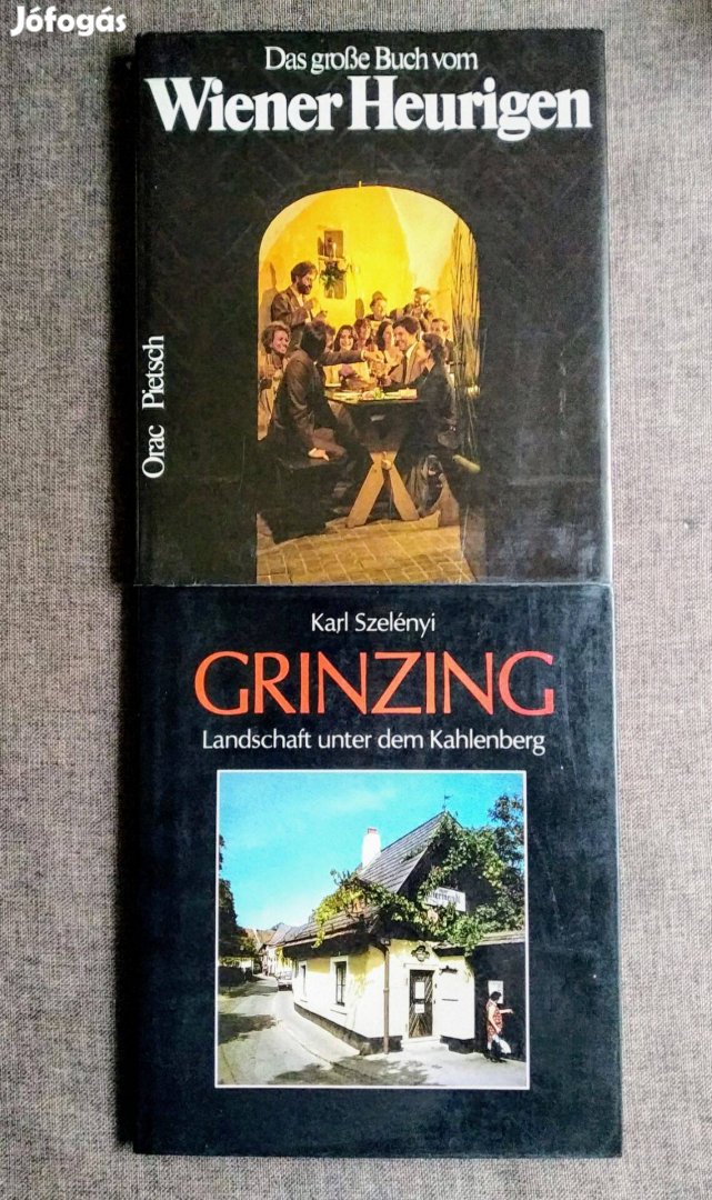 Bécs Grinzing Albumok Utikönyvek térképek sok kép
