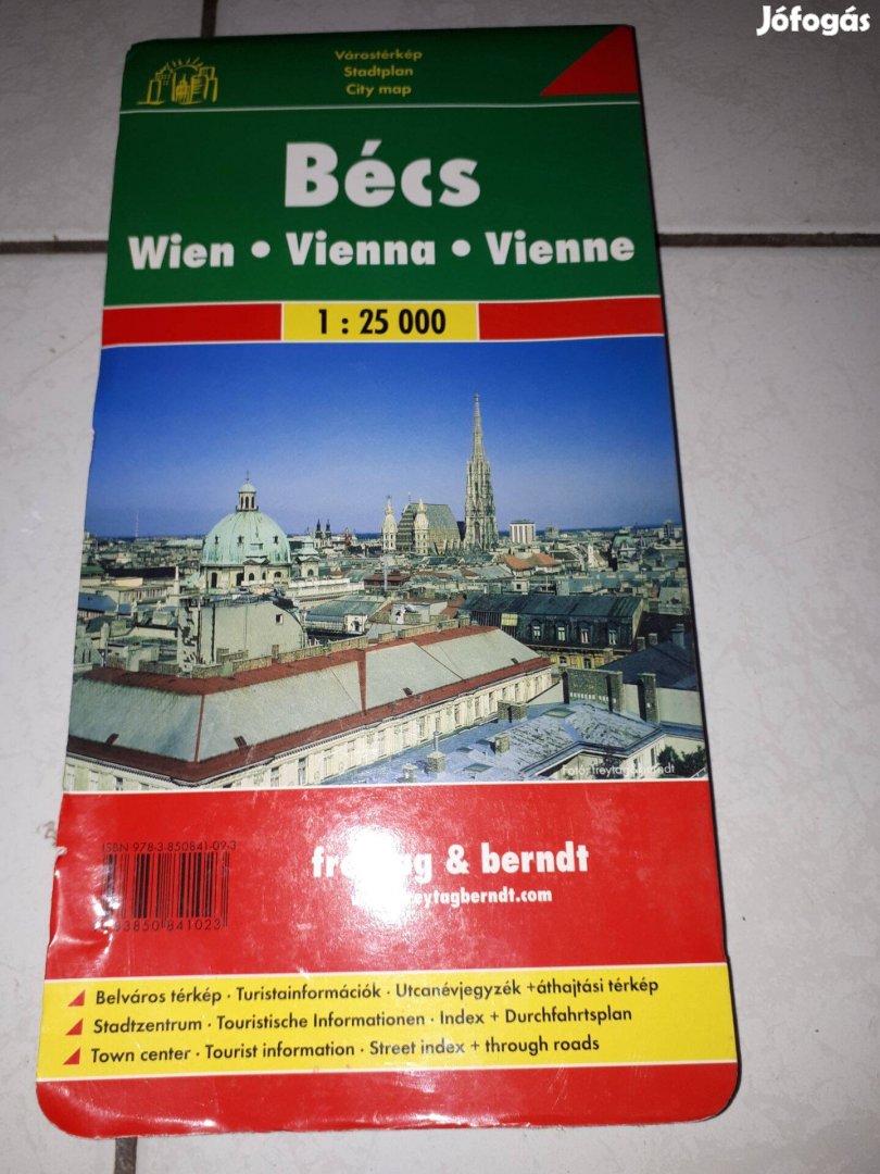 Bécs térkép 1:25000