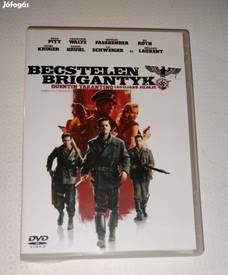 Becstelen brigantik dvd Tarantino filmje Brad Pitt 