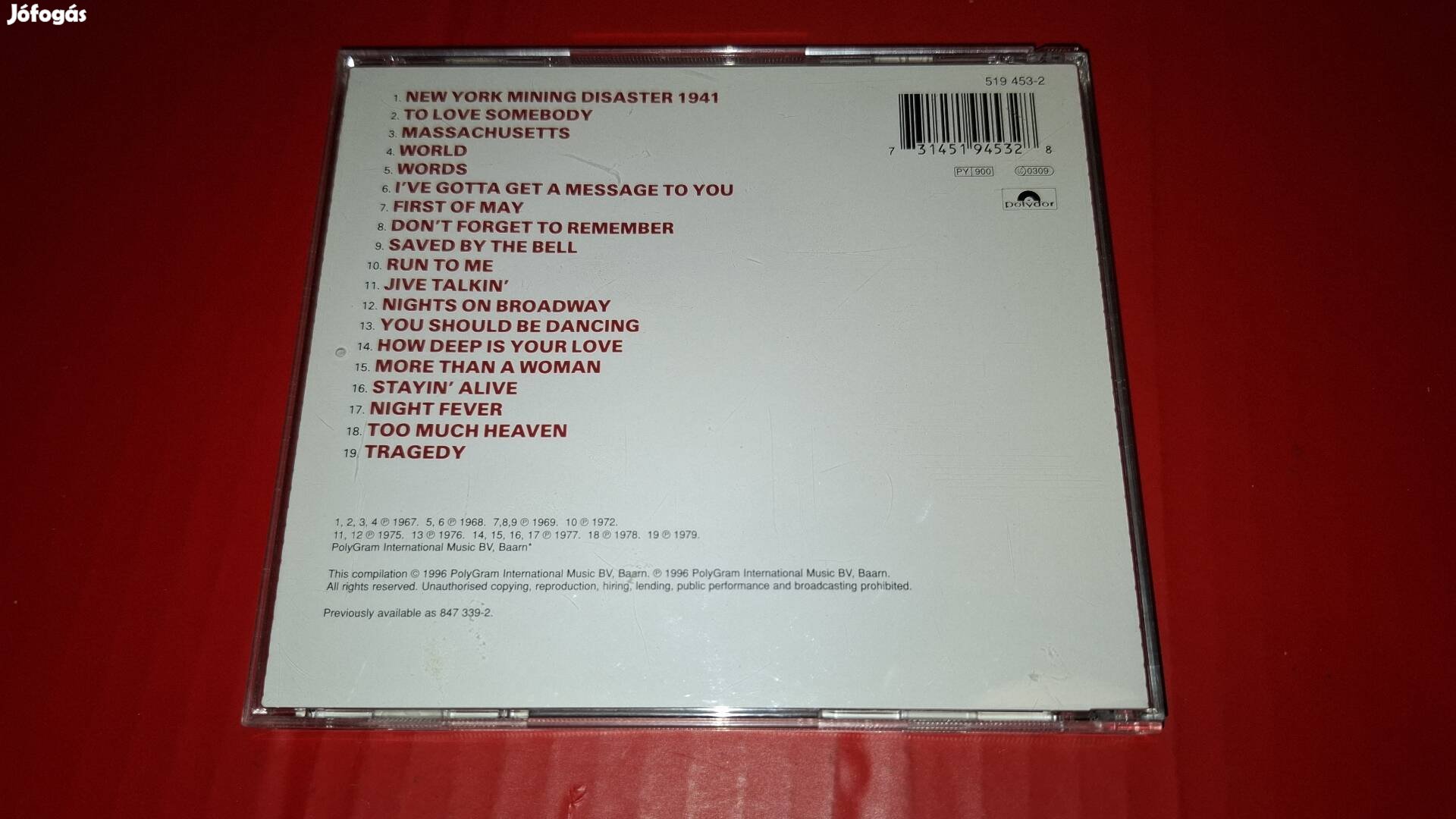 Bee Gees The very best of Cd 1996