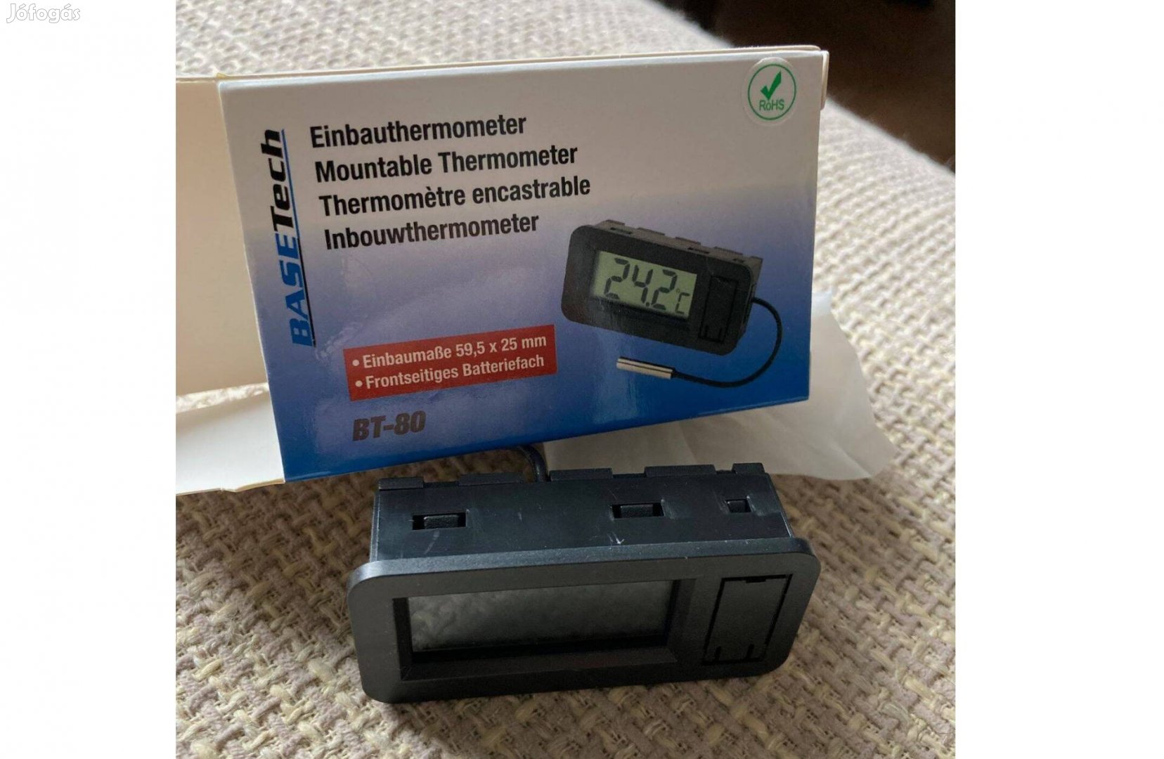 Beépíthető LCD hőmérő (6db)