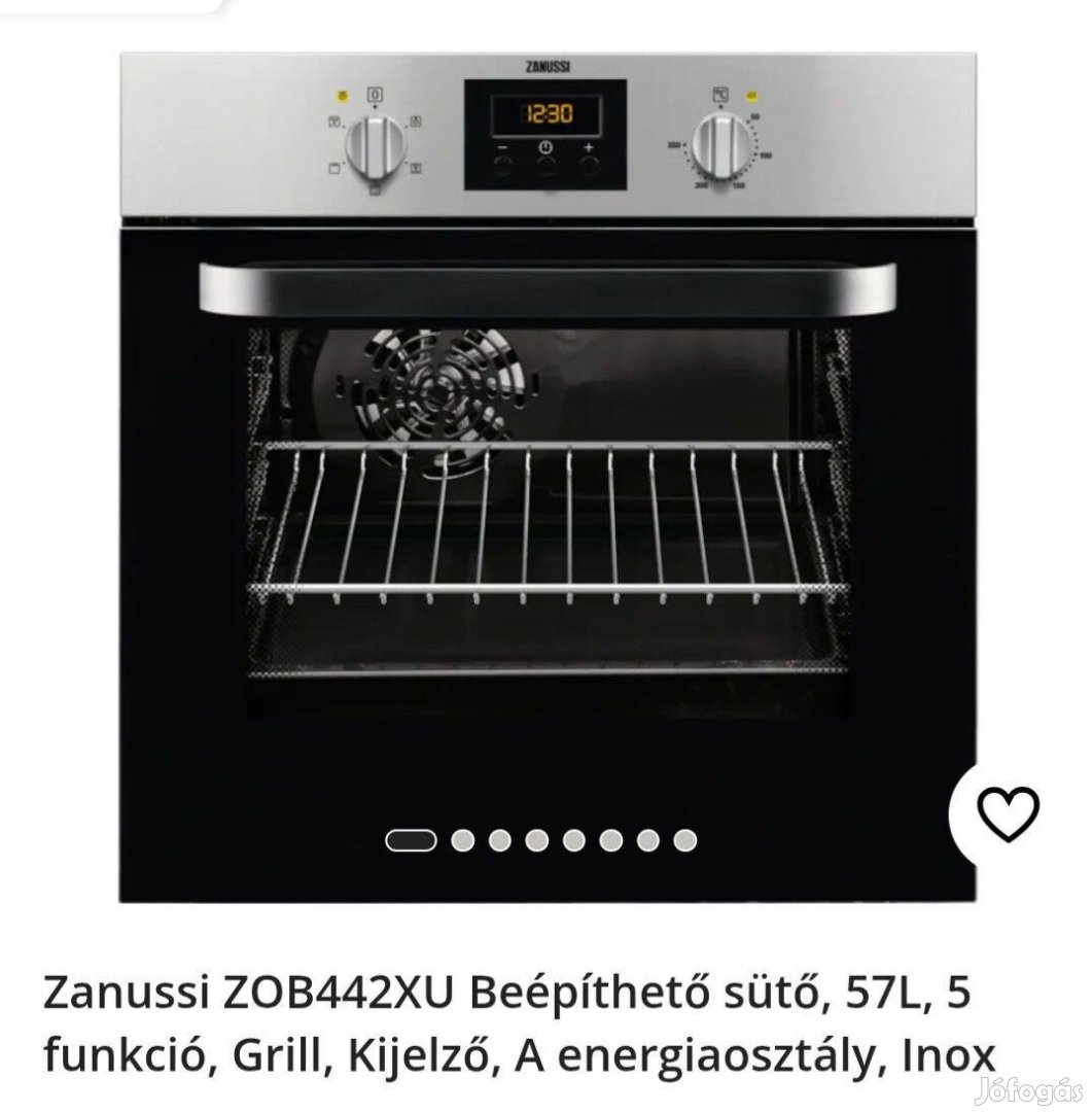 Beépíthető Zanussi sütő