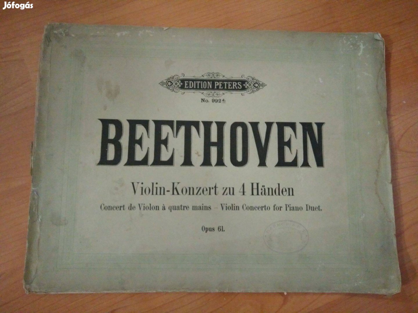 Beethoven Violin-Konzert zu 4 Handen / Opus 61 kotta