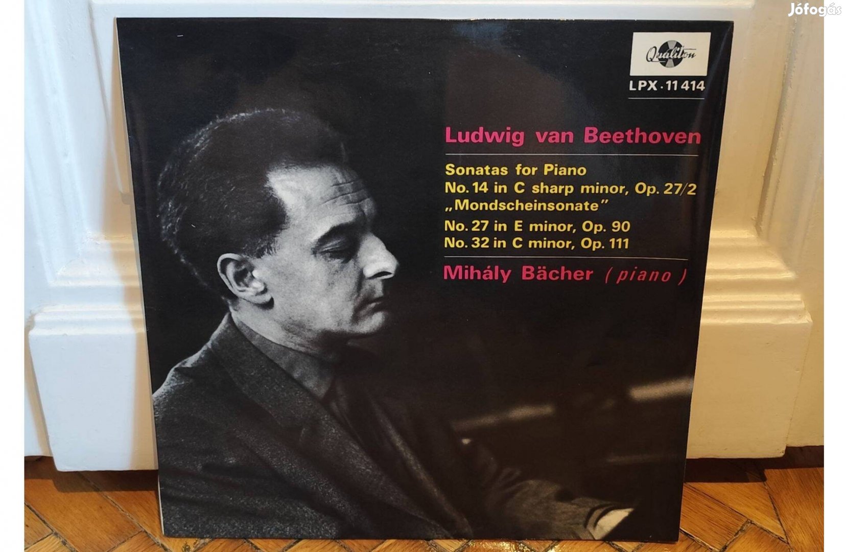 Beethoven, Mihály Bächer - Sonatas For Piano LP 1969