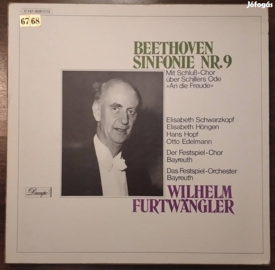 Beethoven: Symphoy no. 9 - Furtwangler - Dacapo 2LP