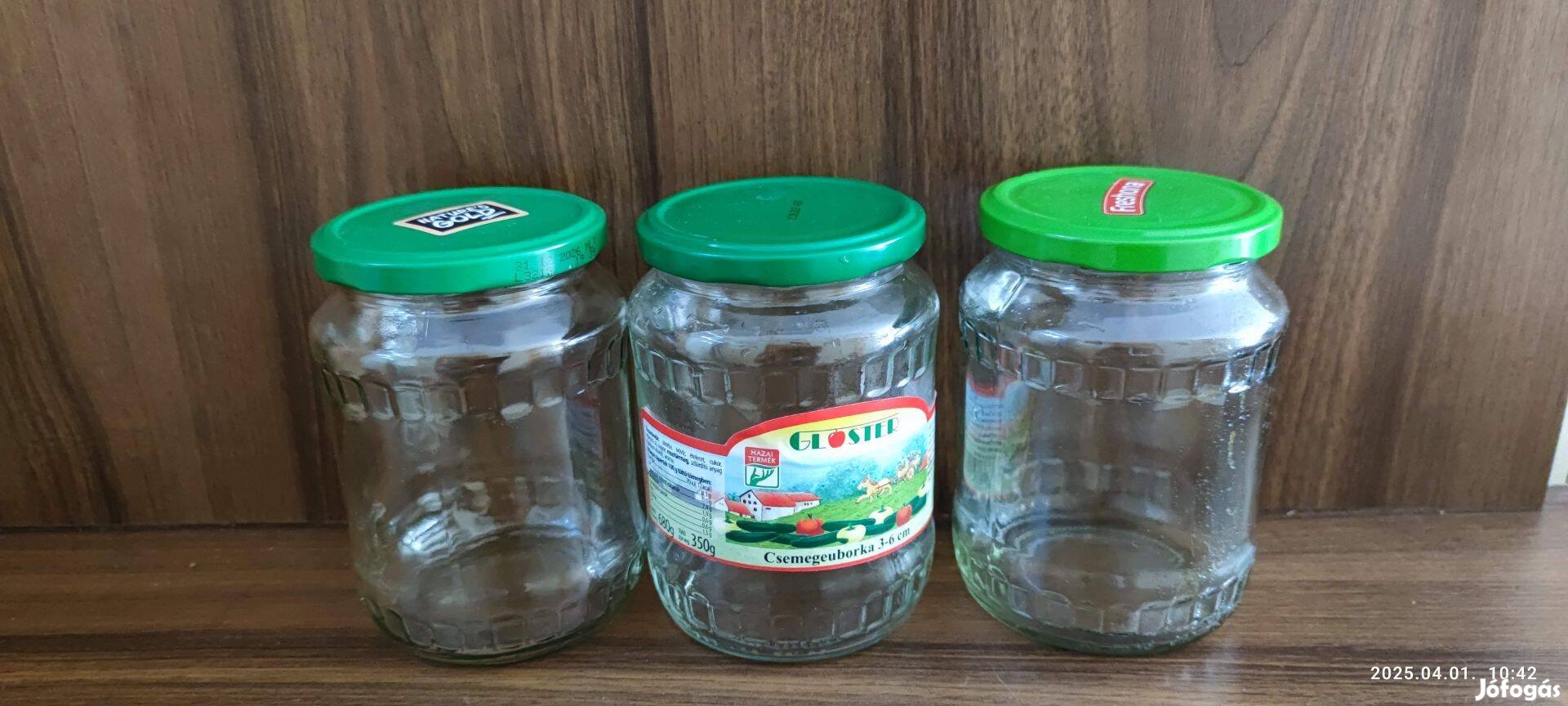 Befőttes üveg 10-20 db eladó