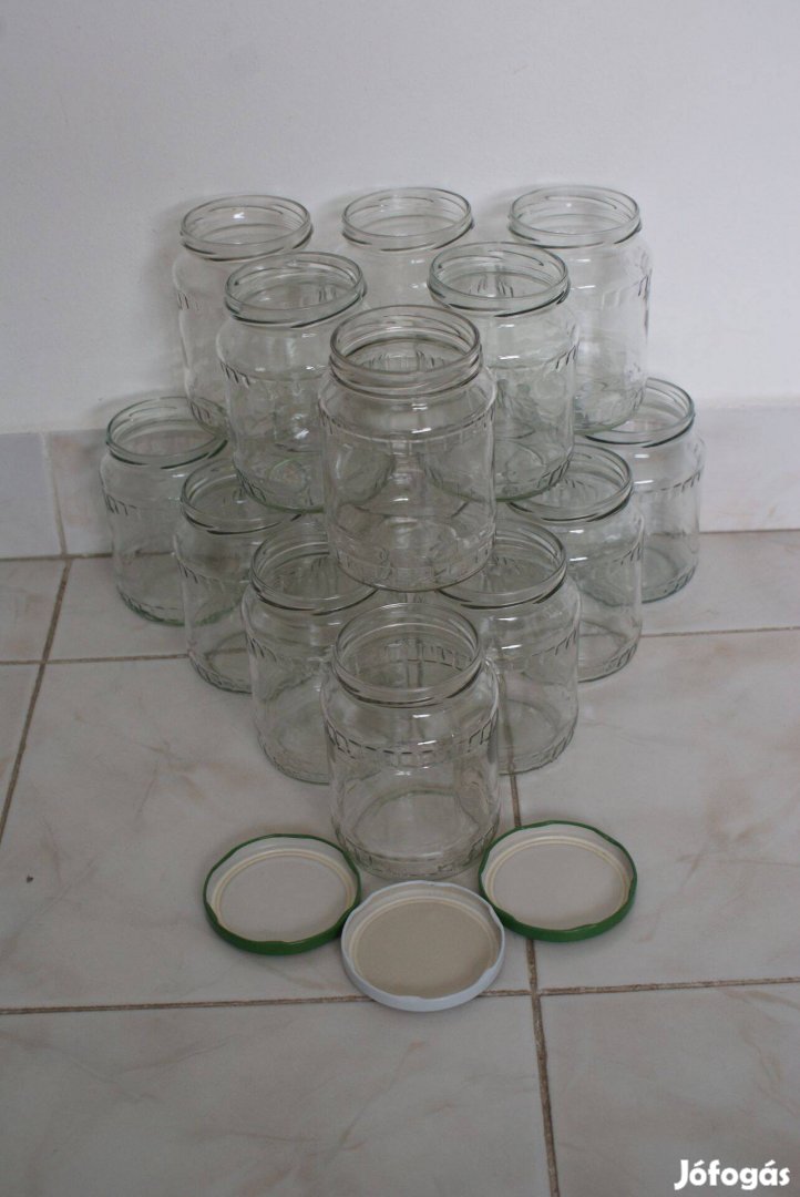 Befőttes üveg 90 db