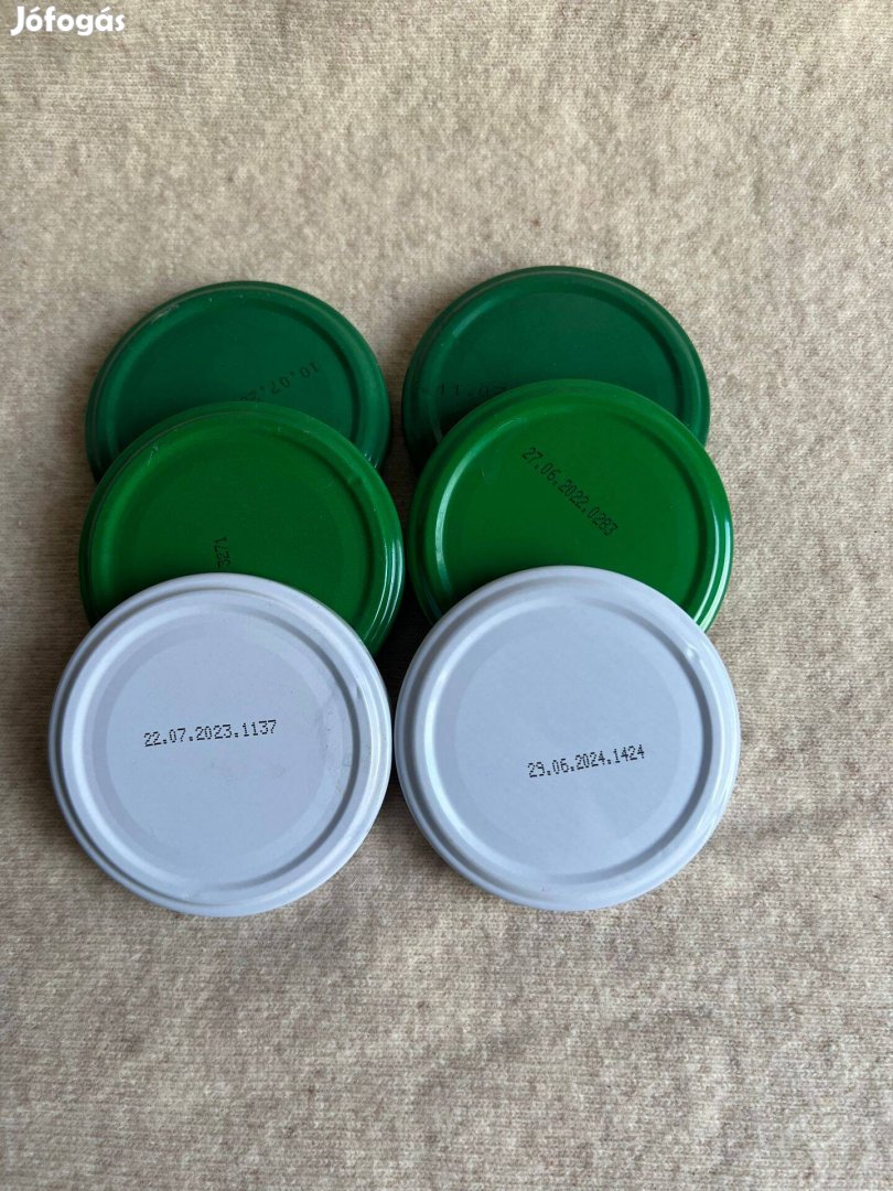 Befőttesüveg tető - fedő, fém 68 mm csomag