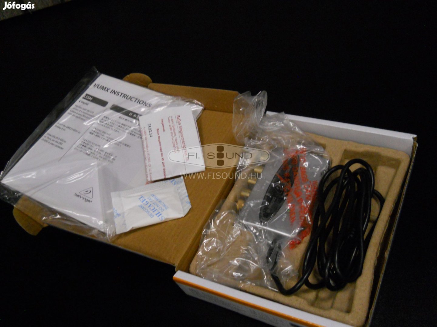 Behringer U-PHONO UFO202 ,Új , előfok Riaa korrektor, csak