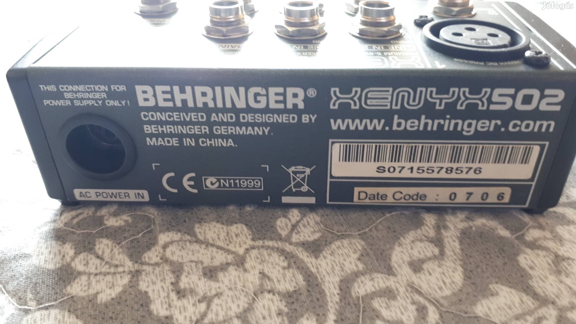 Behringer Xenyx502 keverő eladô
