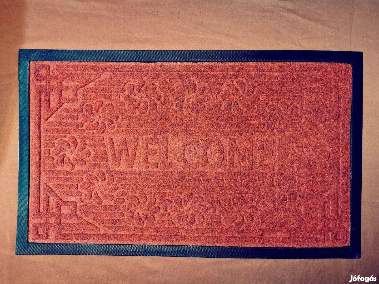 Bejárati ajtó csúszásgátló szőnyeg, Welcome 74,5x44,5 cm