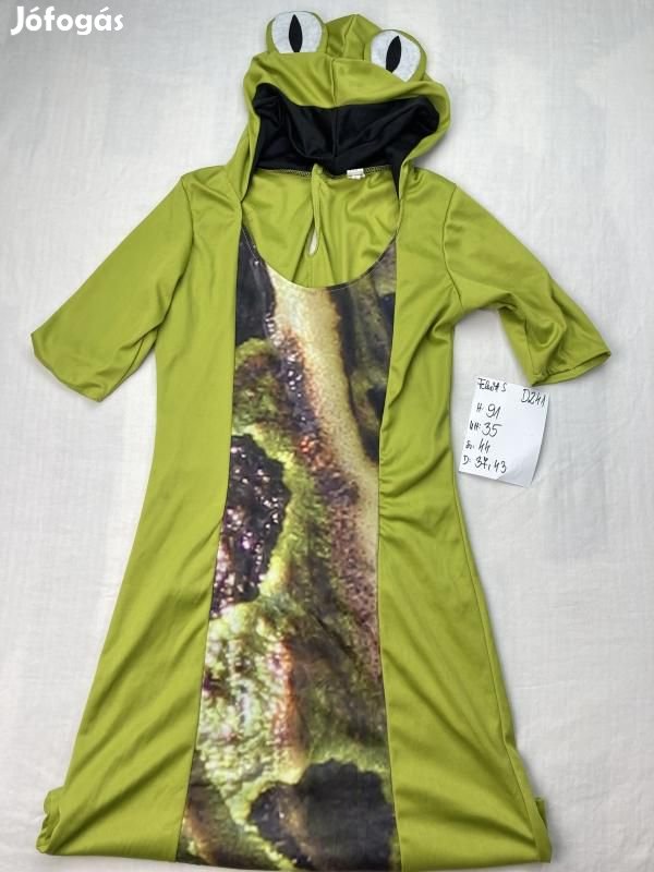 Béka jelmez, felnőtt jelmez D241