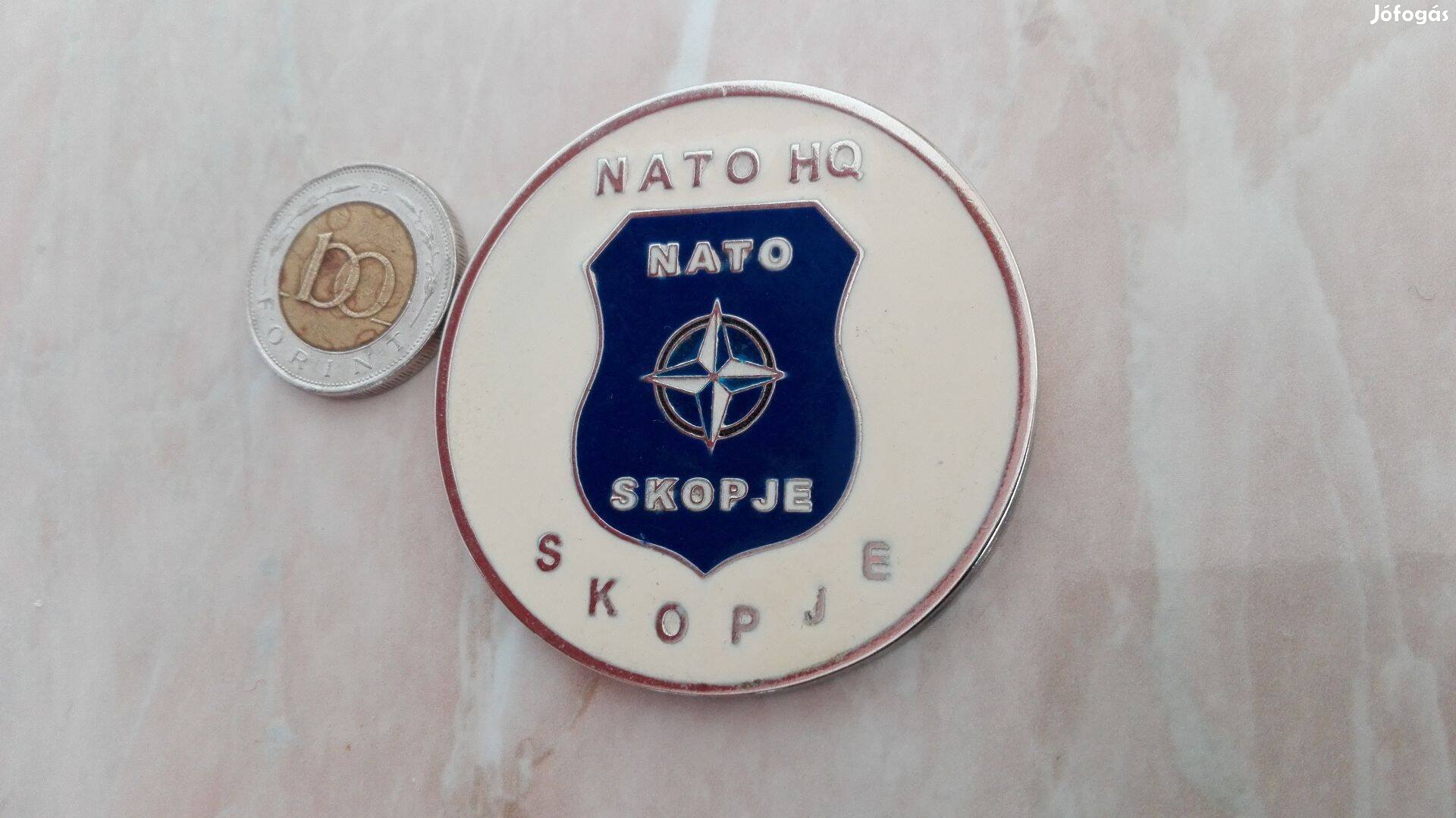 Békefenntartásért kitüntető érem NATO HQ Skopje /korai ritka d