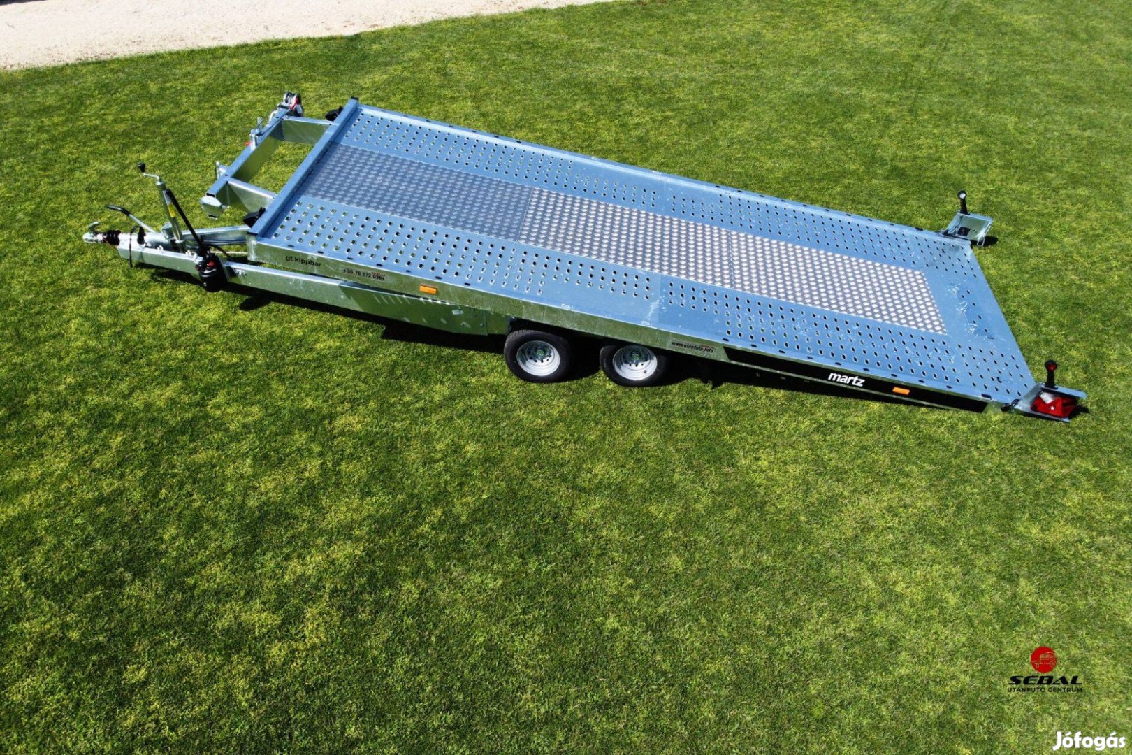 Békéscsabán új 3000kg-os billenős autószállító utánfutó 2.690.000 Ft