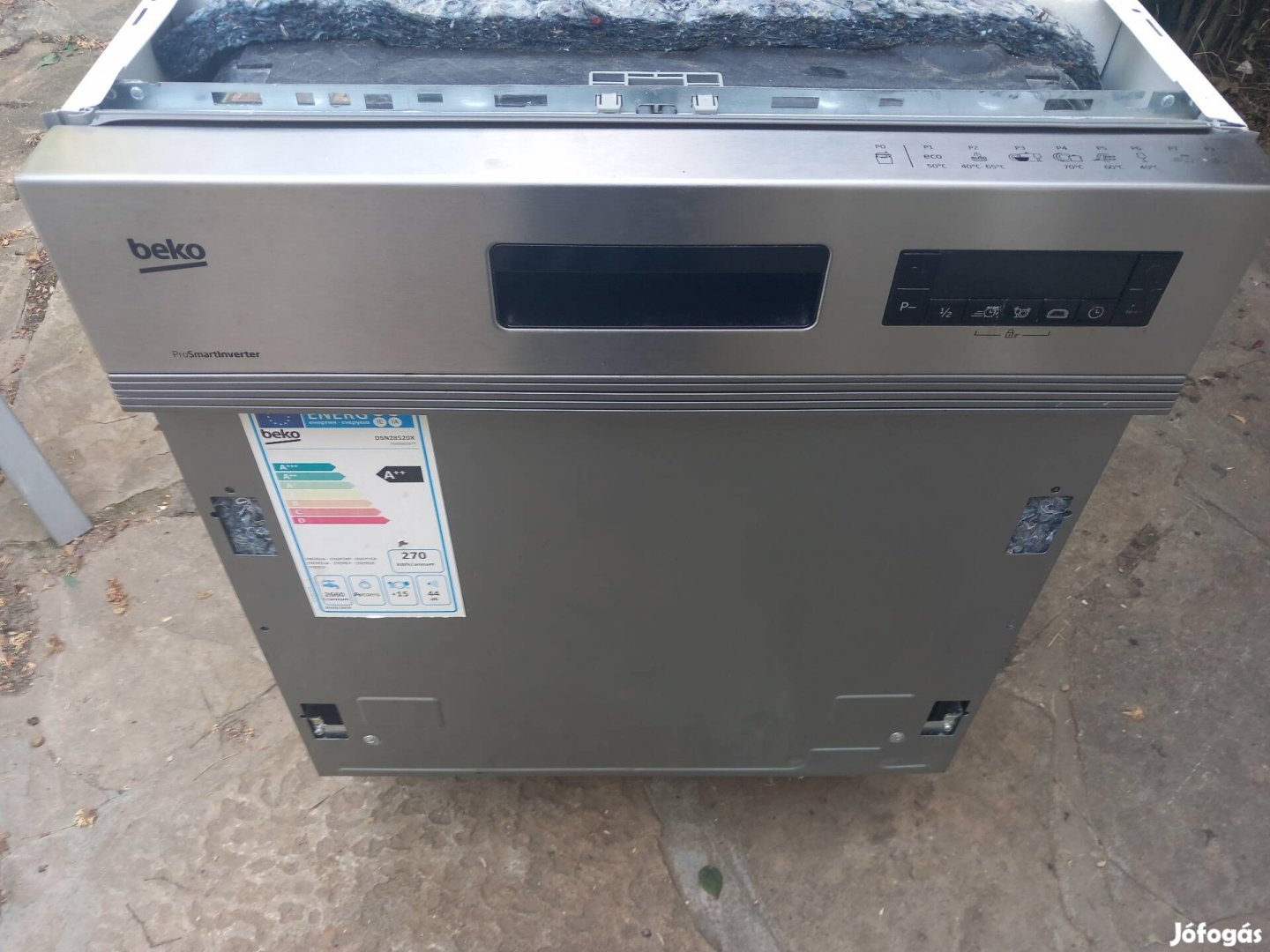 Beko 2 eves 3 kosaras inverter inox mosogatogep