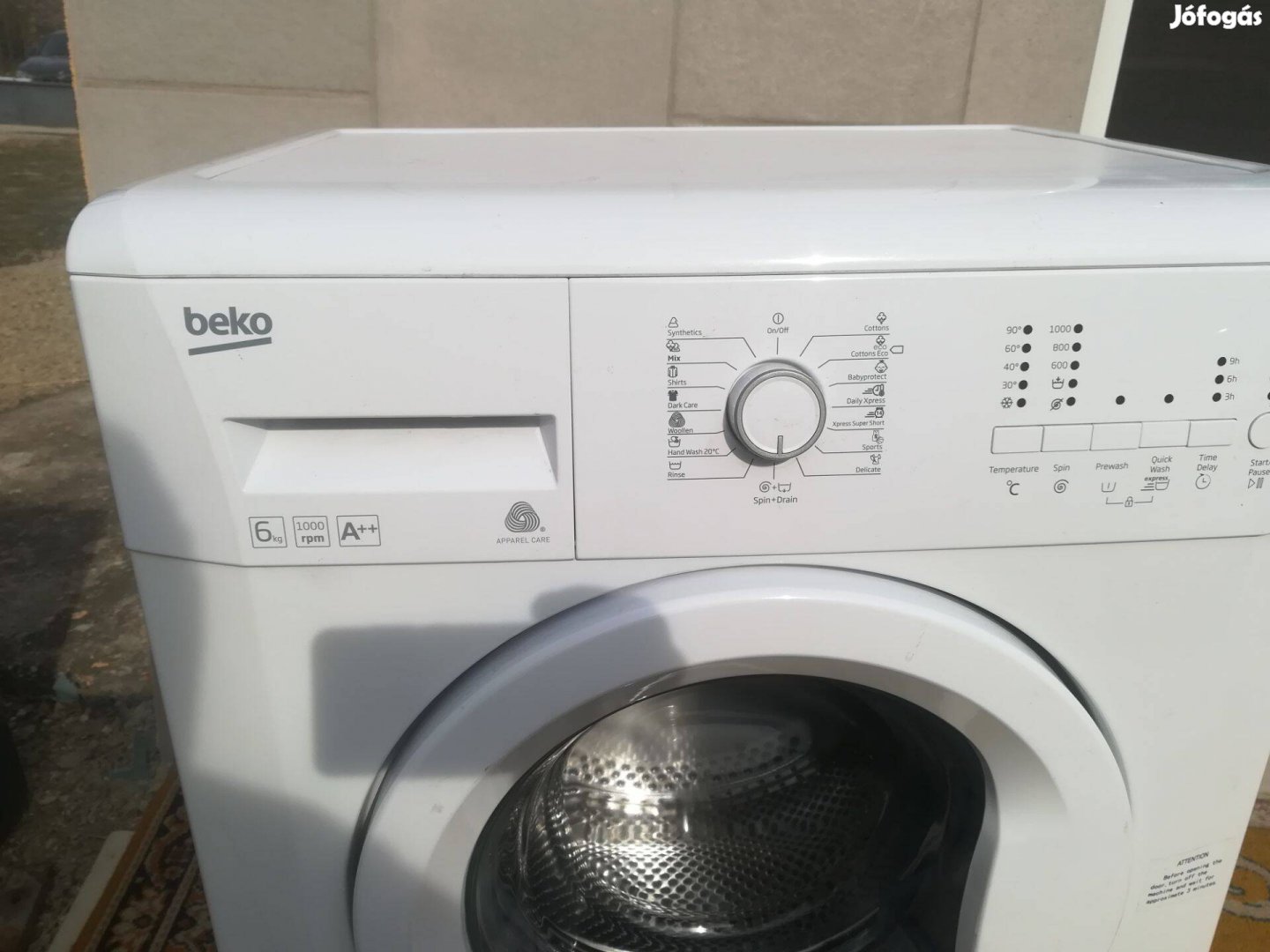 Beko 6 Kg 1000c mosógép A