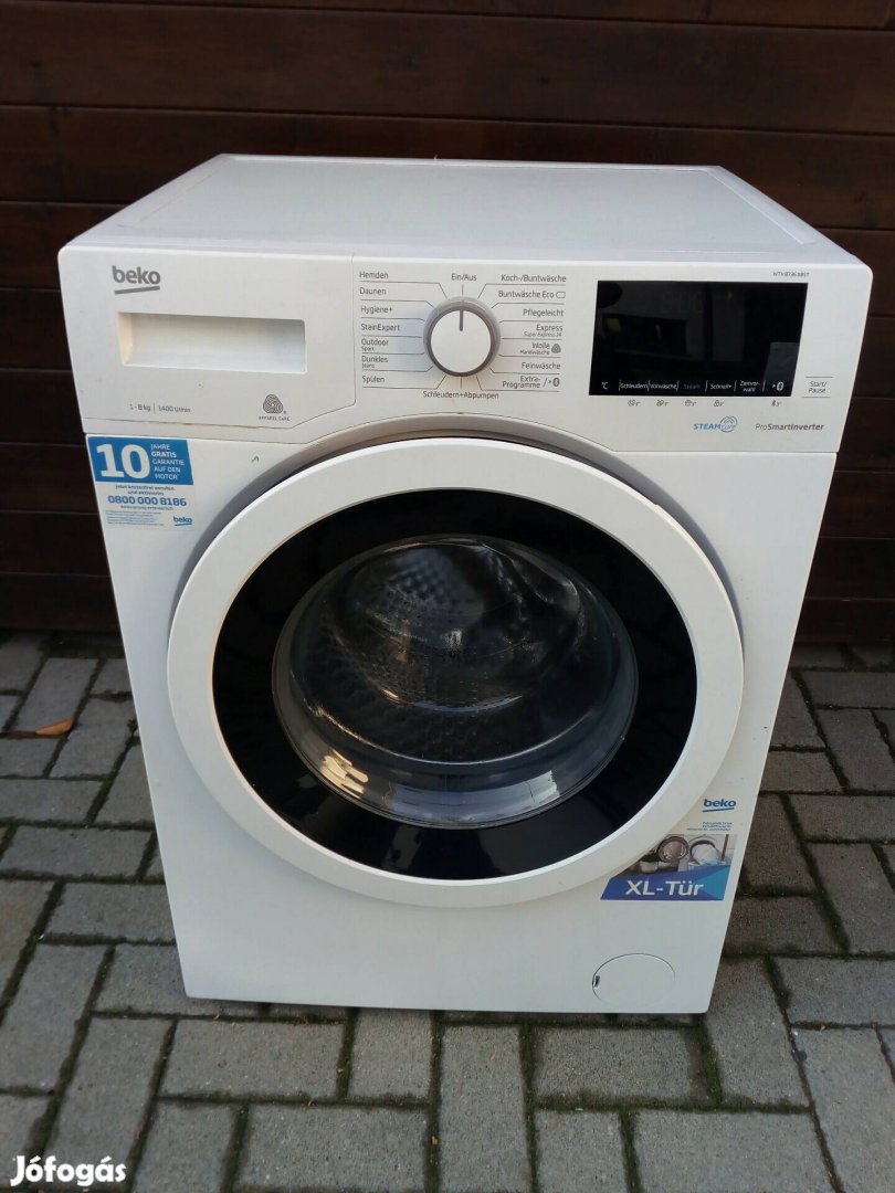 Beko 8 kg 1400 c mosógép/Inverter/újszerű