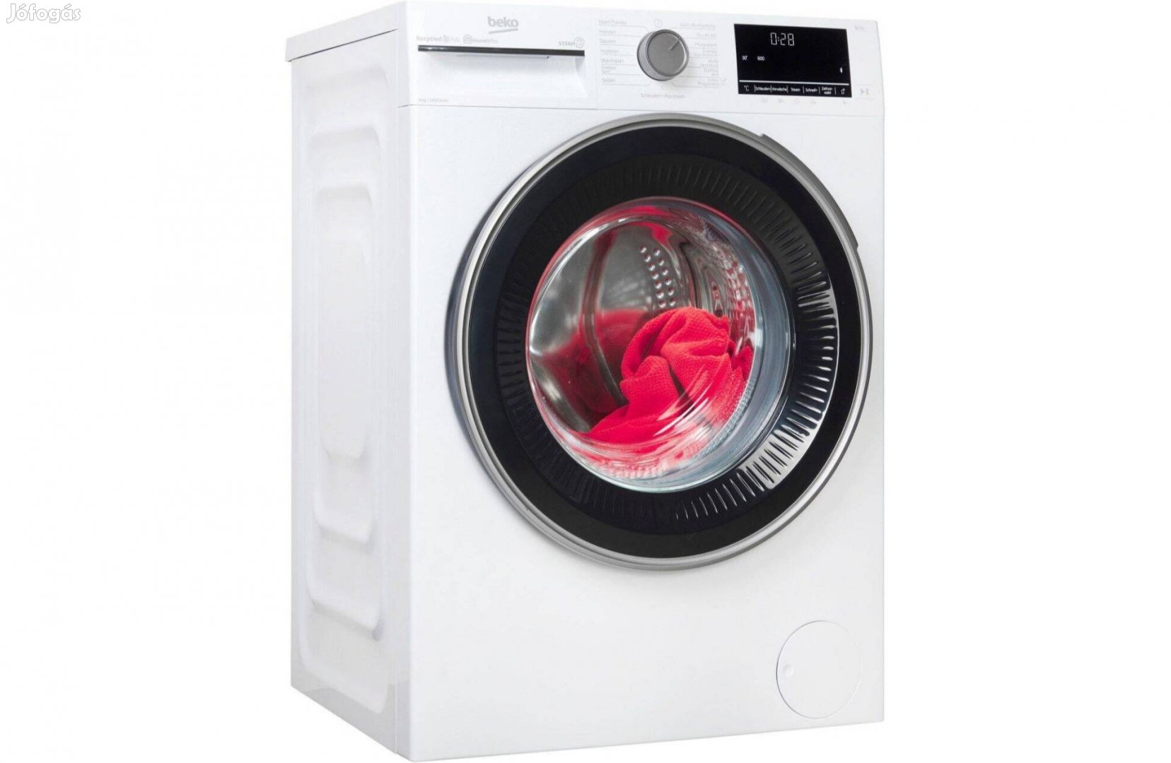 Beko B3WFU58415W1 A 8kg 1400 f/p Inverteres Gőzös Mosógép