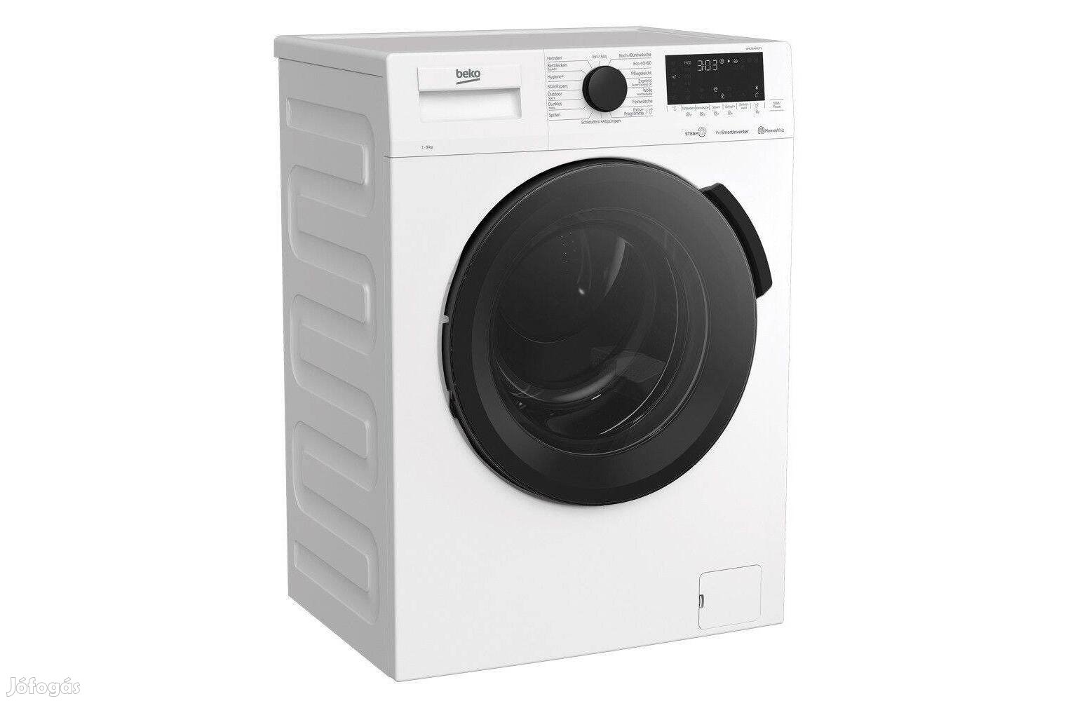 Beko WMC91464ST1 A 9kg 1400 f/p Inverteres Gőzös Mosógép