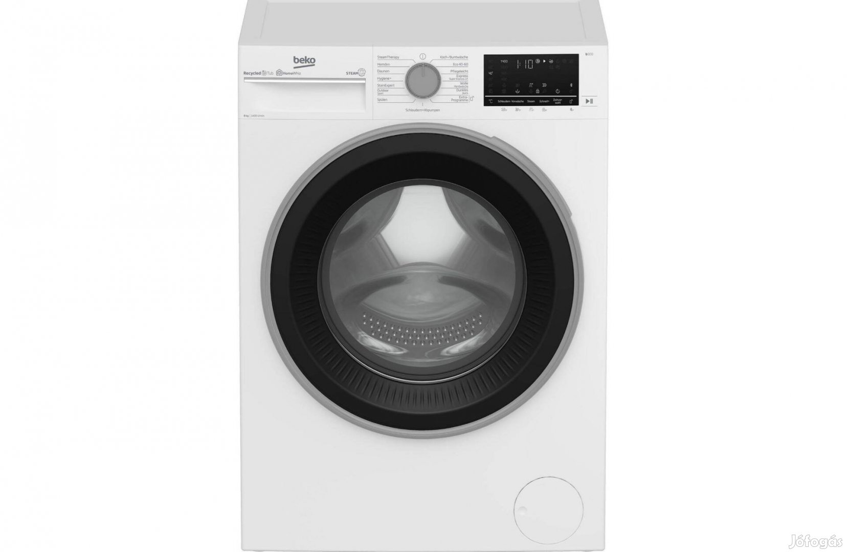 Beko mosógép b300 B3WFU58415W1, 8 kg, 1400 ford./perc, Steamcure,-24%