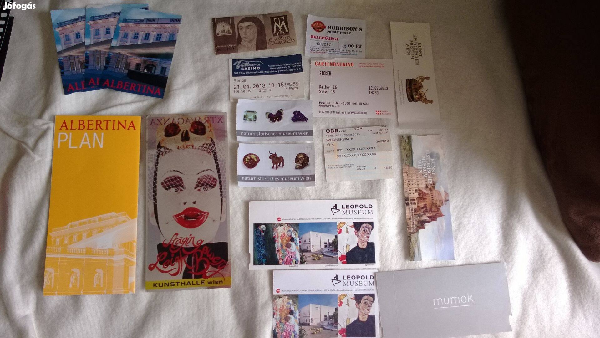 Belépőjegy bécsi múzeumokba ,kiállításokra ,előadásokra